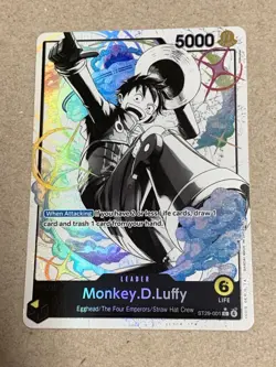One Piece TCG Starter Deck 29: Egghead Monkey.D.Luffy Alt Art Leader ST29-001 NM - Image 1