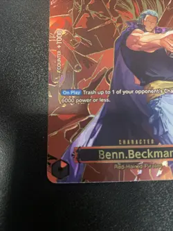 Benn.Beckman SP OP13 OP09-009 Carrying On His Will English One Piece TCG - Image 4
