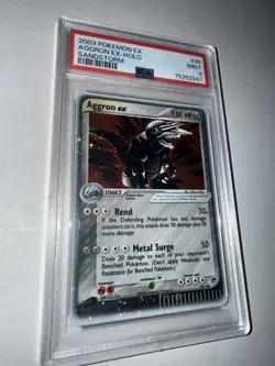 Pokemon TCG Aggron EX Sandstorm 95 Holo Holo Rare Card PSA 9 Mint 2003 Vintage - Image 5