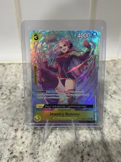 Jewelry Bonney OP08-105 SR Alt Art English / Two Legends One Piece Card Game NM - Image 1