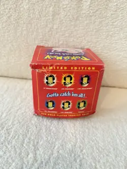 Pokemon 23k Gold Trading Card Burger King Promo JIGGLYPUFF BOX & COA ONLY! - Image 2