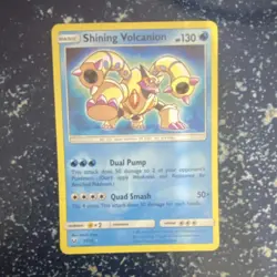 Pokemon Shining Volcanion Holo Card 27/73 Shining Legends Shiny Holo Rare - Image 1