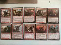 MTG Minotaur 10 Card Lot Red Theros Zendikar Magic - Image 1