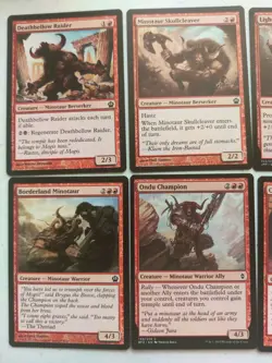 MTG Minotaur 10 Card Lot Red Theros Zendikar Magic - Image 2