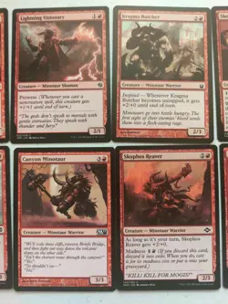 MTG Minotaur 10 Card Lot Red Theros Zendikar Magic - Image 3