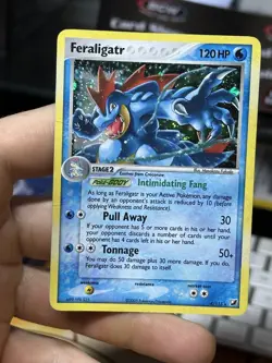 Feraligatr 4/115 EX Unseen Forces 2005 Holo Rare Pokemon Card TCG - Image 3