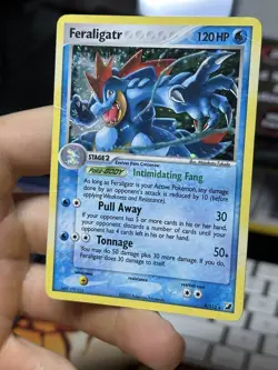 Feraligatr 4/115 EX Unseen Forces 2005 Holo Rare Pokemon Card TCG - Image 4