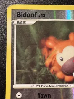 Bidoof 54/100 D&P Stormfront Pokemon Card Reverse Holo Foil Rare HP - Image 3