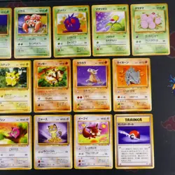 HP Japanese COMPLETE Pokemon JUNGLE Set 16-Card COMMON Non-Holo 64 - Image 3