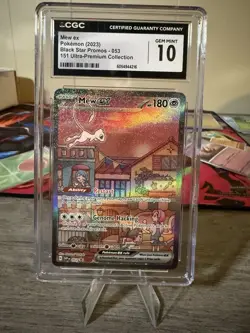 CGC 10 Mew ex 151 Ultra Premium Collection Promo 2023 Pokemon Card #053 - Image 1