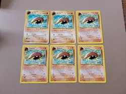 Lot Of 6 Kabuto Fossil Pokemon Cards - Image 1