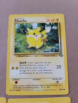 Lot Of 4 Jungle Pikachu Cards 60/64 - Image 4