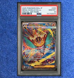 POKEMON CARD PSA 10 MEGA HAWLUCHA ex 239 M2a MEGA DREAM ex 2025 GEM MINT - Image 1