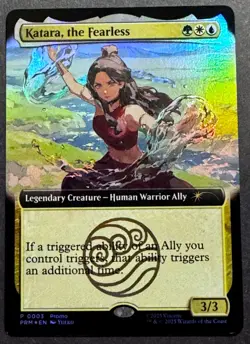 Magic the Gathering x Avatar Katara the Fearless Foil Promo Card SDCC #0003 - Image 1