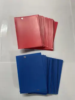 Ultra PRO Deck Protector Card Sleeves Lot Red Blue Mixed 87 Count Trading TCG - Image 1