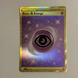 Basic Energy Psychic 207/165 Hyper Rare 151 MEW Gold Pokemon TCG Card - Image 1