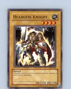 Yu-Gi-Oh TCG Headless Knight LON-054 Unlimited Regular Common Card LP-NM - Image 1