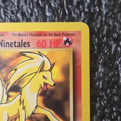Blaine’s Ninetales 21/132 Gym Challenge Unlimited Pokemon Card LP-MP - Image 5