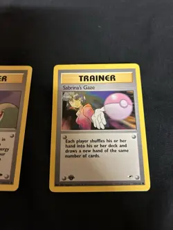 Pokemon TCG Misty's Tears Gym Challenge Card 118/132 1st Edition And Sabrina’s - Image 3