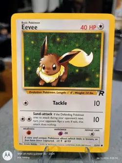 Pokemon EEVEE Card 55/82 Team Rocket Unlimited Excellent Condition - Image 1