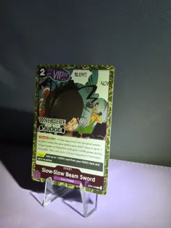 Slow-Slow Beam Sword (Judge Pack Vol. 6) OP07-076 One Piece Promotion Cards Foil - Image 2