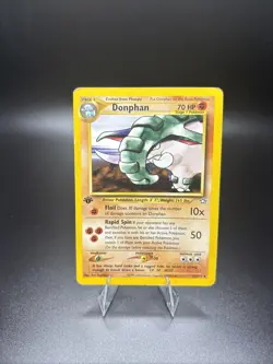 (1st edition) Pokemon DONPHAN Card NEO GENESIS Set 21/111 Ed Non-Holo RARE - Image 1