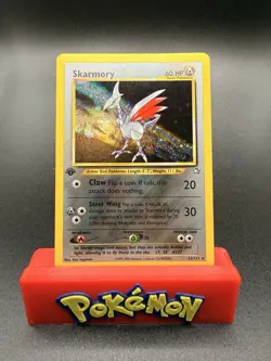 Skarmory - 13/111 - Pokemon Neo Genesis 1st Edition Holo Rare Card WOTC NM - Image 1
