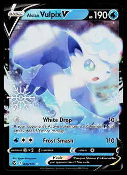 Alolan Vulpix V 033/195 Miscellaneous Cards & Products Ultra Rare - Image 1
