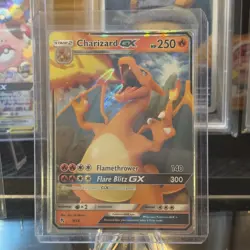 Pokemon TCG Charizard GX Hidden Fates Holo Card 9/68 Mint Condition - Image 2