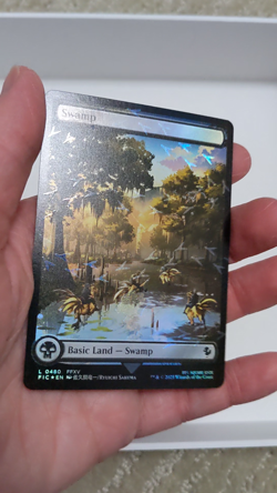 Chocobo Track Swamp! (0480) Final Fantasy FIC, Magic MtG, Full Art Foil - NM! - Image 2