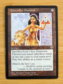 MTG Lion's Eye Diamond Mirage Lightly Played - Image 1
