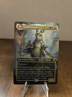 Ms. Bumbleflower (Borderless) Commander: Bloomburrow Foil - Image 1