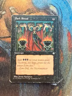 Dark Ritual, Ice Age, MTG Singles - worn condition (1/3) - Image 1