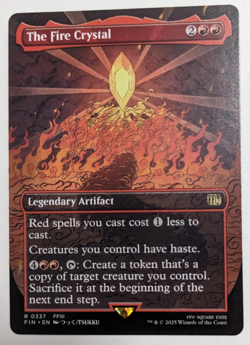 The Fire Crystal (0337) Borderless, Final Fantasy FIN, Magic MtG, Regular - NM! - Image 1