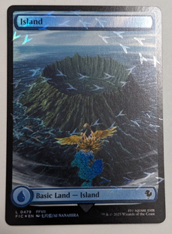 Chocobo Track Island! (0479) Final Fantasy FIC, Magic MtG, Full Art Foil - NM! - Image 1