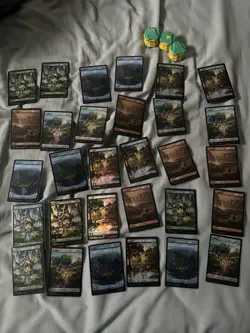 Magic The Gathering Final Fantasy 30 Chocobo Track Lands And Three Click wheels - Image 1