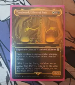MTG Treebeard, Eldest of Ents - Doran, the Siege Tower - NM Borderless Foil - Image 1