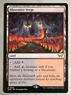 MTG / Blazemire Verge / DSK / #256 / Regular / Rare / NM - Image 1