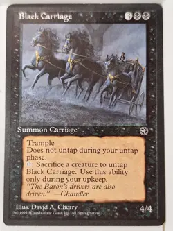 Black Carriage - Homelands - Magic the Gathering MTG Nice! - Image 1