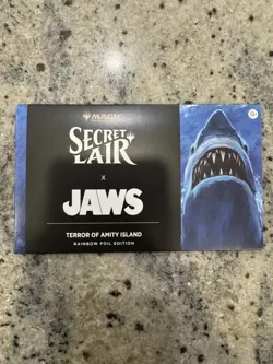 MTG Secret Lair x Jaws: Terror of Amity Island Rainbow Foil - NEW - Image 1