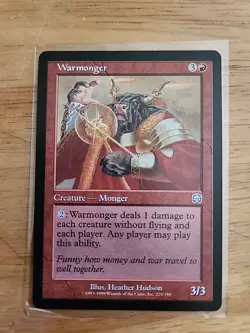 Warmonger - Mercadian Masques - MTG Magic - Uncommon - Red Creature - Image 1