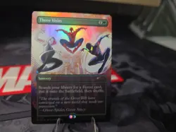 Three Visits Foil Secret Lair X Marvel's Spider-Man: Heroic Deeds MTG SLD 1991 - Image 1