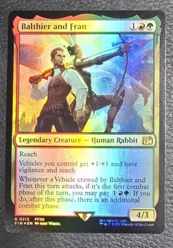 Balthier and Fran Final Fantasy Foil MTG Magic Card - Image 1