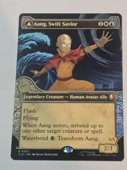 Aang, Swift Savior/ Aang and La, Ocean's Fury #204 R Non-Foil NEW MTG TLA - Image 1