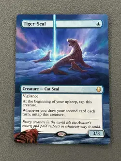 Tiger-Seal MTG Avatar: The Last Airbender Hand Painted Extended Full Altered Art - Image 1