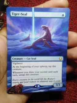 Tiger-Seal MTG Avatar: The Last Airbender Hand Painted Extended Full Altered Art - Image 3
