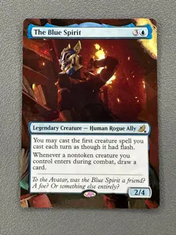 The Blue Spirit MTG Avatar: The Last Airbender Eternal Hand Painted Altered Art - Image 1