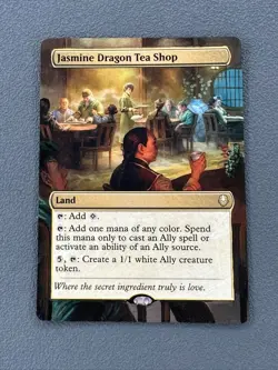 Jasmine Dragon Tea Shop MTG Avatar: The Last Airbender Hand Painted Altered Art - Image 1