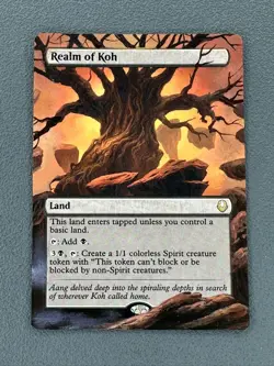 Realm of Koh MTG Avatar: The Last Airbender Hand Painted Borderless Altered Art - Image 1