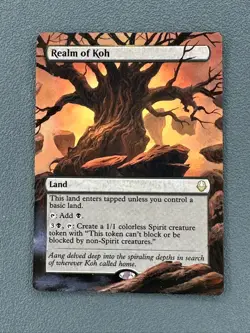 Realm of Koh MTG Avatar: The Last Airbender Hand Painted Borderless Altered Art - Image 4